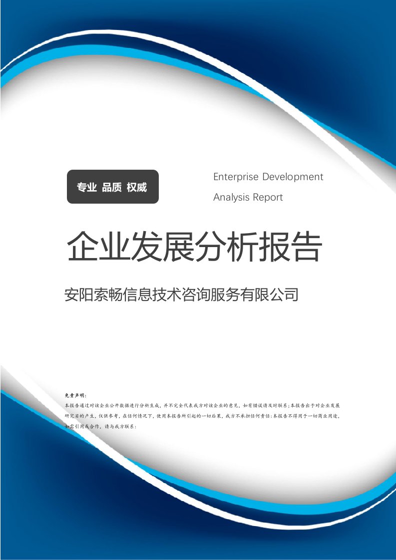 安陽索暢信息技術咨詢服務 發展現狀、核心優勢與未來展望分析報告